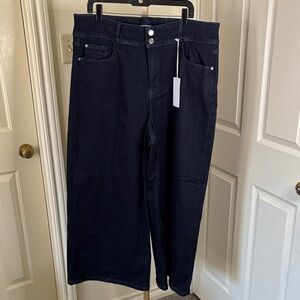 Women's Black Wide-Leg Jeans